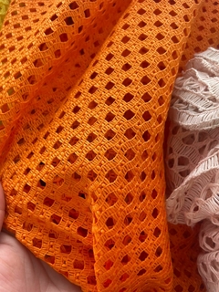 crochet naranja diseño circolar en internet