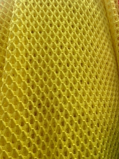 crochet amarillo diseño circular - comprar online