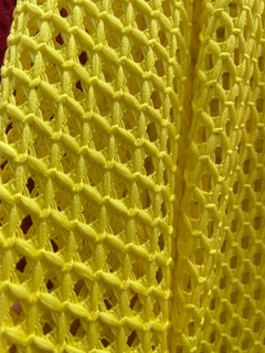crochet amarillo diseño circular en internet