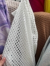 crochet blanco diseño circular