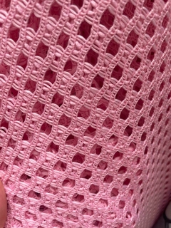 crochet redondo rosa - comprar online