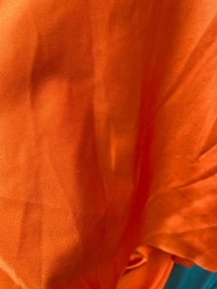 saten de punto naranja - comprar online