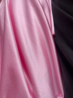 saten de punto rosa - comprar online