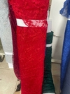 tul bordado rojo