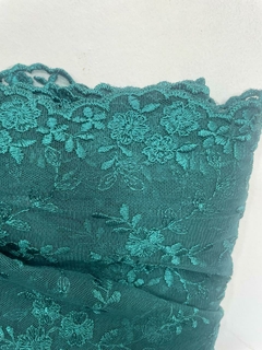 tul bordado verde - comprar online