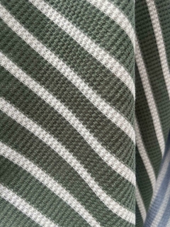wafle rayado verde - comprar online