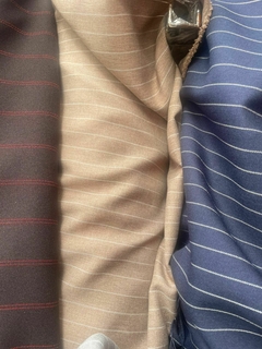 sastrero rayado beige - comprar online