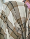 camisaco escoces beige/blanco