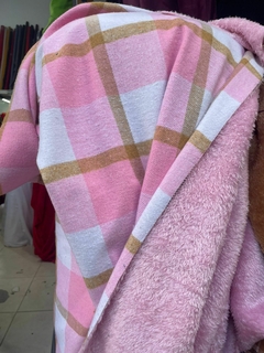 paño escoces con corderito rosa - comprar online
