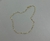 Tornozeleira elos de corações, Ouro 18k