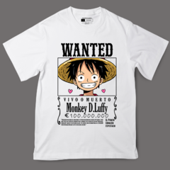 POLERA WANTED MONKEY D.LUFFY - comprar online