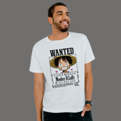 POLERA WANTED MONKEY D.LUFFY - NeorPrintGraphics