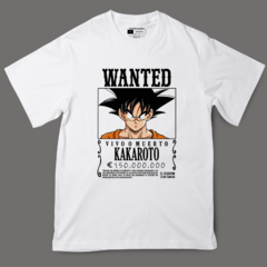 POLERA WANTED KAKAROTO