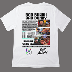 Polera Bad Bunny Collage Bio - comprar online