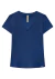 Blusa malha canelada gola v lunender