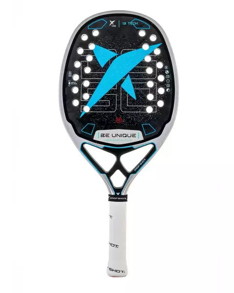 Raquete Beach Tennis DROP SHOT CONQUEROR 13 TECH BT Azul 24k