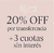 20% OFF por transferencia o  3 cuotas sin interés