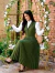 Vestido longo plissado com colete - comprar online