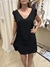 VESTIDO - AKITTA - 42 - NEGRO CON VUELOS - VA PARA M (E524) - comprar online