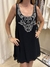 VESTIDO - S - NEGRO CON PIEDRAS (E523)
