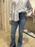 PANTALON CHIC - ANCHO - 38 - RECTO CON TAJO (E502) en internet