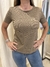 REMERA ZARA - S - RAYADA MARRON Y NEGRA (E520)