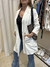 TRENCH BLANCO - PIETAA - SIMIL LINO - S (E519) - comprar online