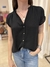 CAMISA NEGRA - HYM - GASA DE SEDA - S (E498) - comprar online