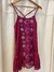 VESTIDO MAGENTA CON LENTEJUELAS - PAJARO - S (E518)