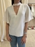BLUSA ZARA BLANCA - M CON VUELOS (D623)