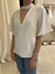 BLUSA ZARA BLANCA - M CON VUELOS (D623) - comprar online
