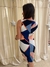 VESTIDO CAMUTO - AZUL Y ROSA - 8 (D680) - comprar online