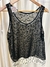 MUSCULOSA GASA - NEGRA Y BLANCA - M (D966)