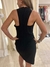 VESTIDO CREP - FRAGIL - NEGRO - M (D837) - comprar online