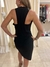 VESTIDO CREP - FRAGIL - NEGRO - M (D837) - Trendy Shopper
