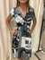 VESTIDO ESTAMPADO VERDE Y NEGRO - ZINZANE - M (D919) - comprar online