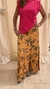 POLLERA CLARA IBARGUREN FLORES COLOR DURAZNO (D977) - comprar online
