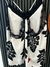 MUSCULOSA CATALINA DE ARAGON NEGRA Y BLANCA CREPPE (D998) - comprar online