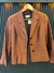 BLAZER SHANTUNG MARRON FRETIN TALLE S (D991) - tienda online