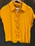 CAMISA ZARA - NARANJA CON VUELOS - M (E245)