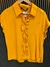 CAMISA ZARA - NARANJA CON VUELOS - M (E245) en internet