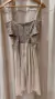 VESTIDO BEIGE CON LENTEJUELAS - S (E385) - comprar online