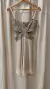 VESTIDO BEIGE CON LENTEJUELAS - S (E385) en internet