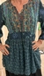 BLUSA VERDE - INDIAN STYLE - M (E453)