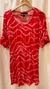 VESTIDO COLORADO Y BLANCO - ESTANCIAS CHIRIPA - 3 (E454) - comprar online