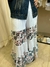 POLLERA PANTALON - SUR DE ASIA - ETIQUETA - BLANCO CON FLORES - M (E394) en internet