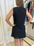 VESTIDO NEGRO CON LENTEJUELAS - VARS - M (D386)
