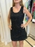 VESTIDO NEGRO CON LENTEJUELAS - VARS - M (D386) - comprar online