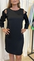 VESTIDO - SATEN - CARMELA ACHAVAL - NEGRO - ETIQUETA - 40 (E107) en internet