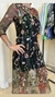 VESTIDO - XXL - TALLE S - ESTAMPADO FLORES (E340)